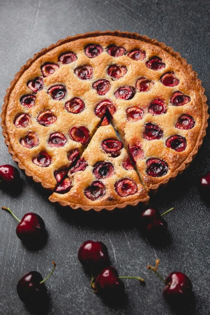 cherry frangipane tart